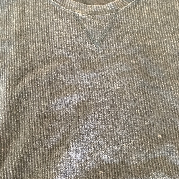 PINK Victoria Secret Grey Acid Wash Pullover Crew Sweater - Picture 4 of 5